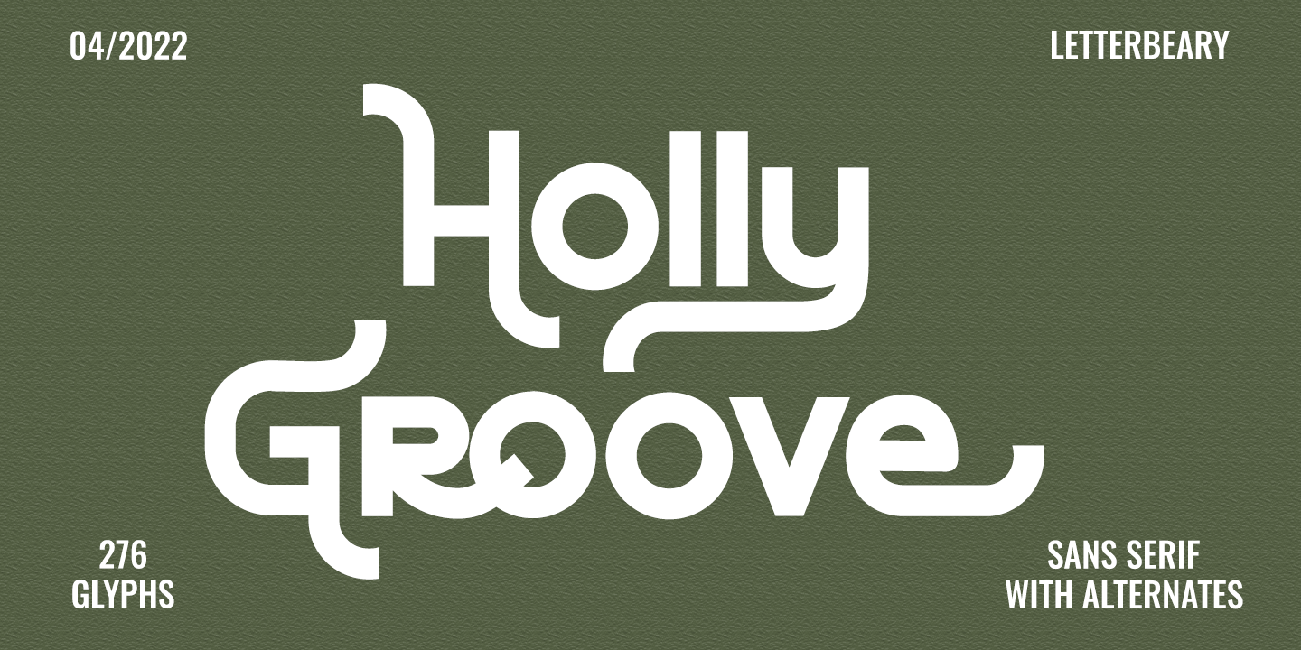 Image of Holly Groove Font