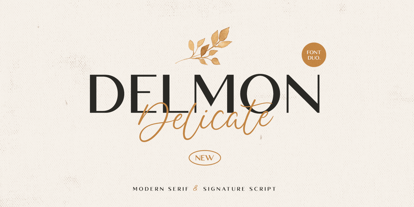 Image of Delmon Delicate Font