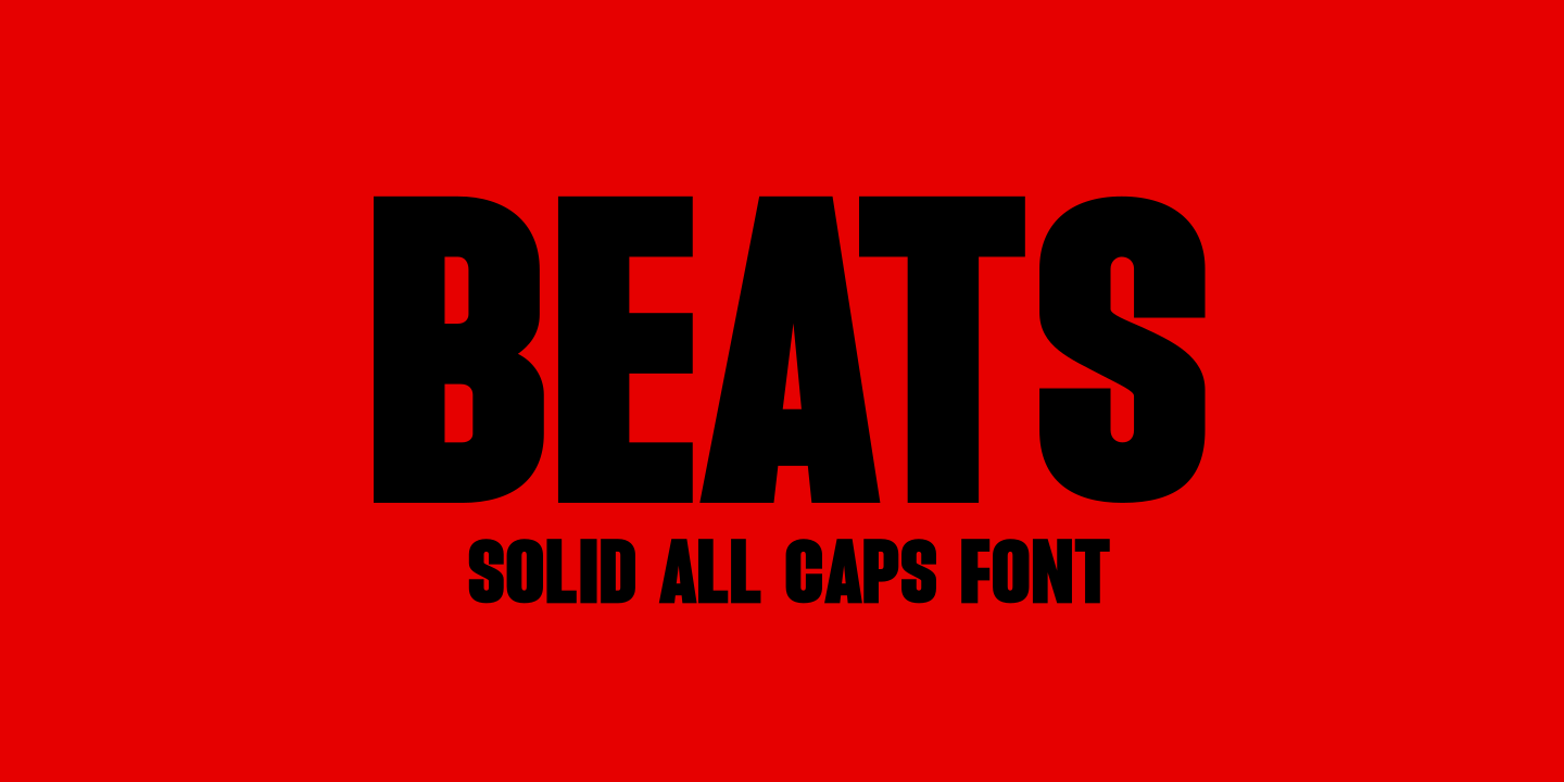 Image of Beats Font