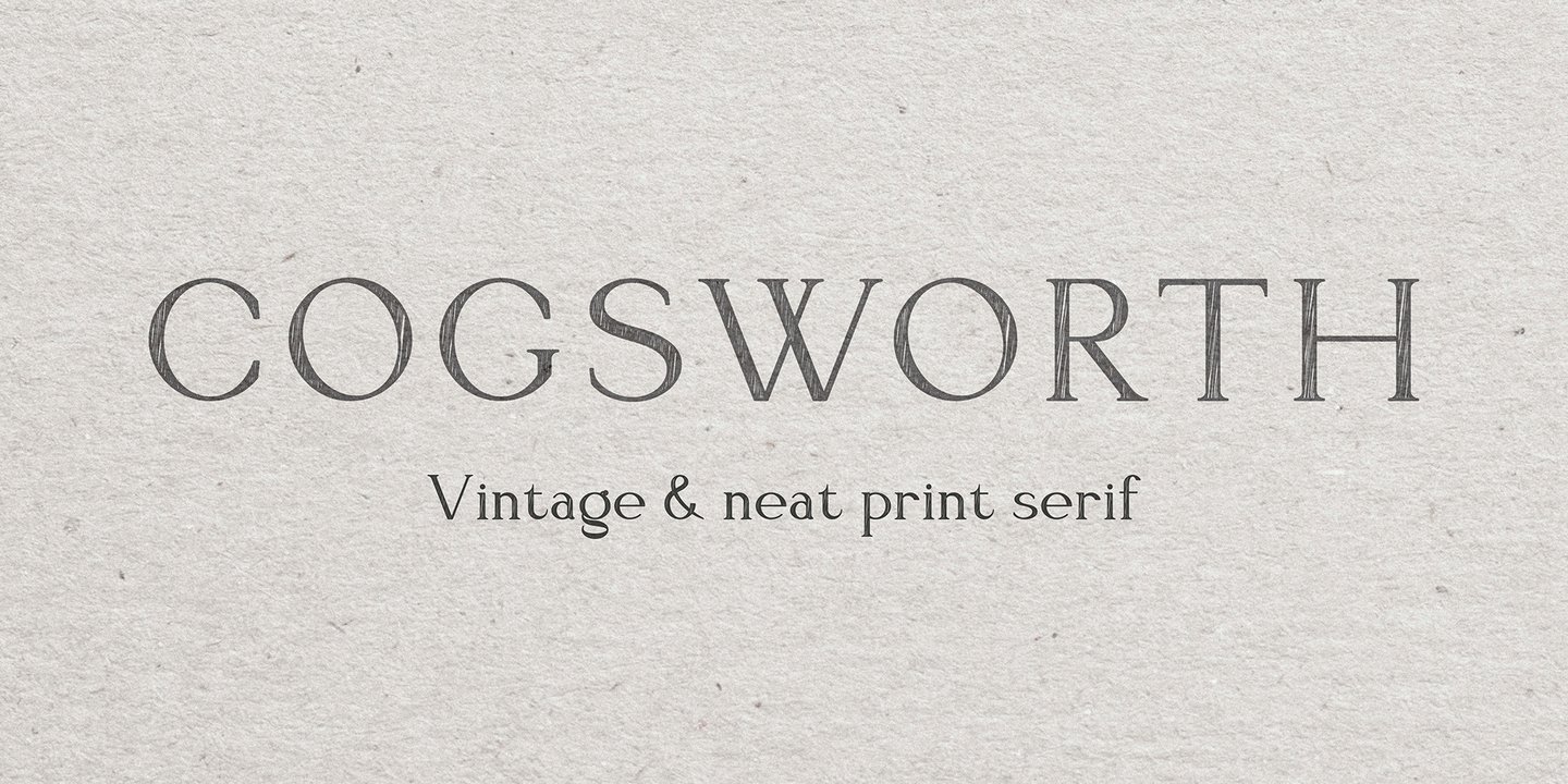 Image of Cogsworth Font