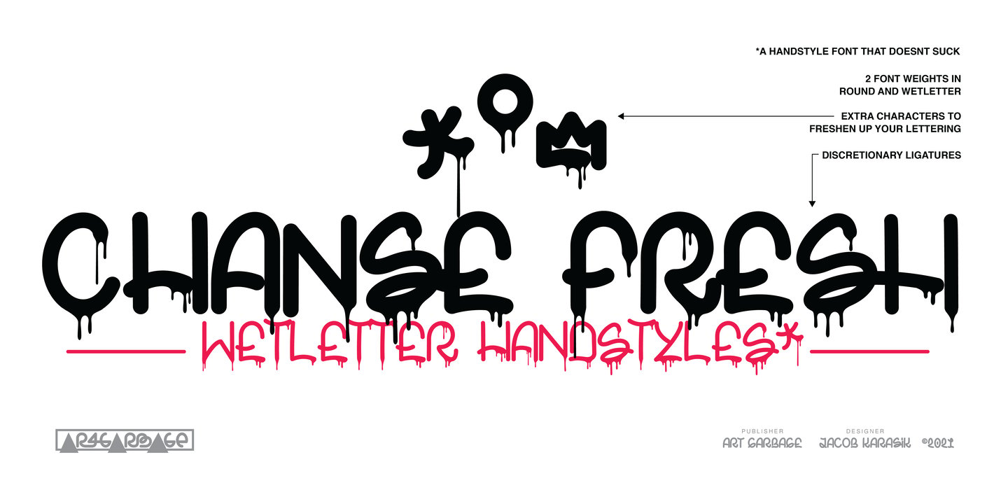 Image of Chanse Fresh Wet Thin Font