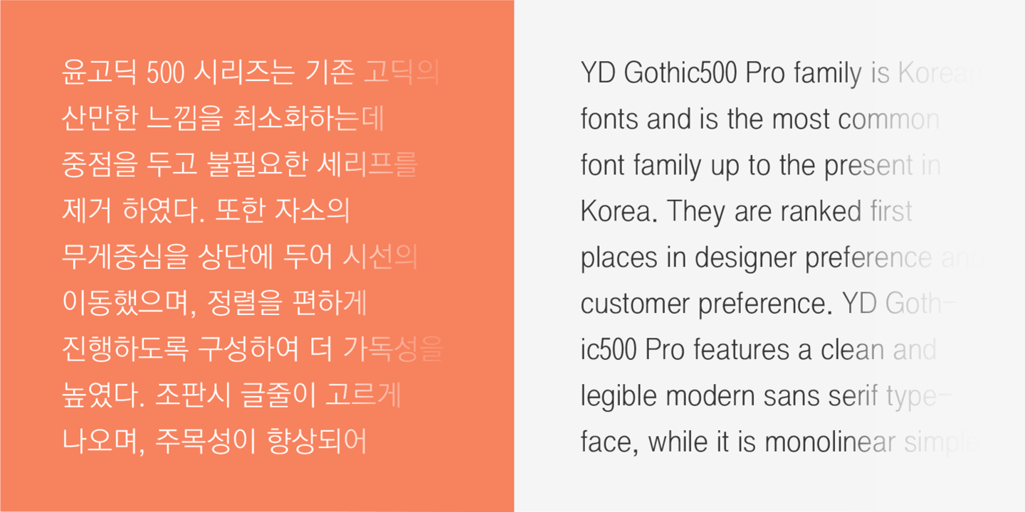 YD Gothic 500 Pro