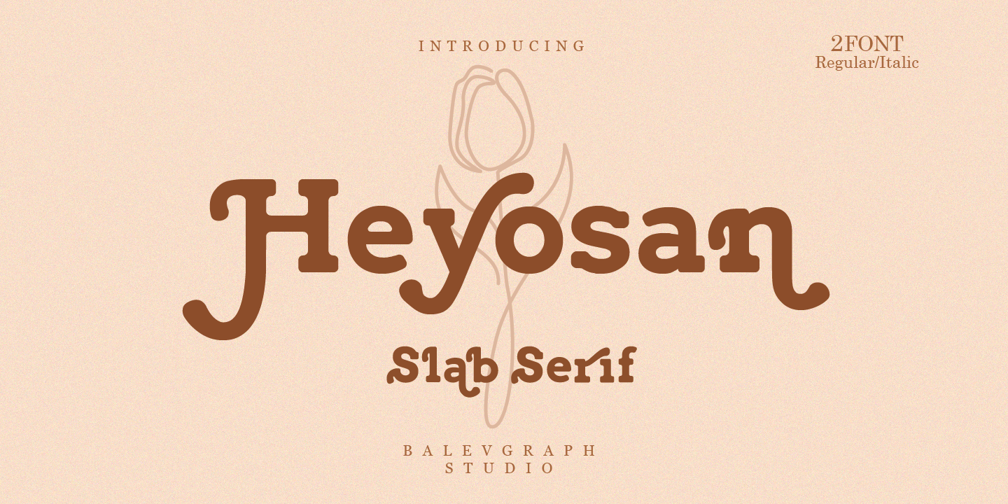 Image of Heyosan Italic Font
