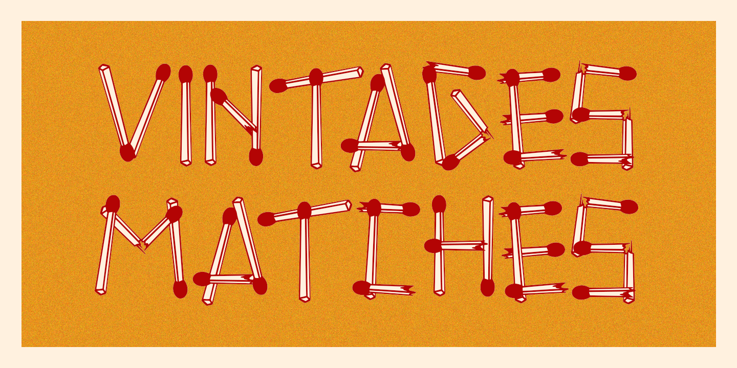 Image of Vintages Matches Font