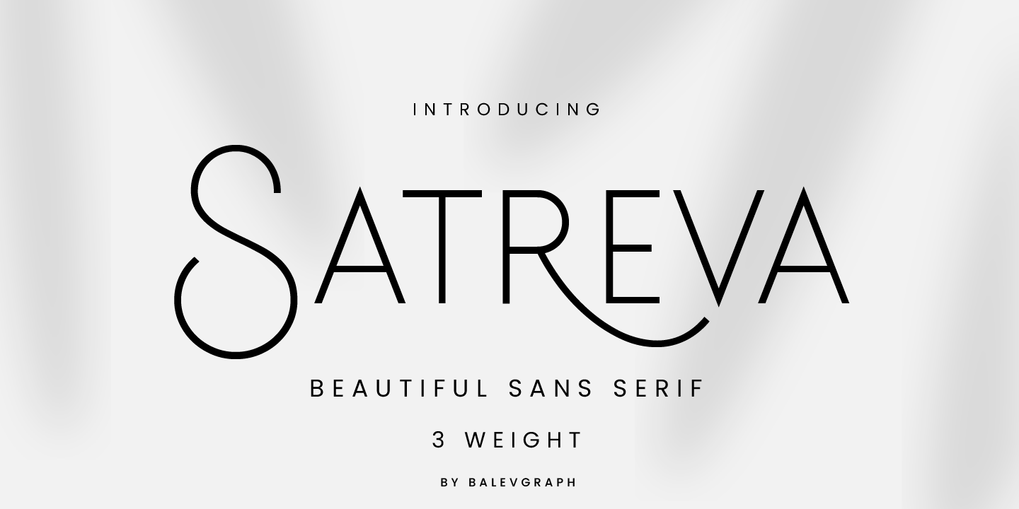 Image of Satreva Regular Font