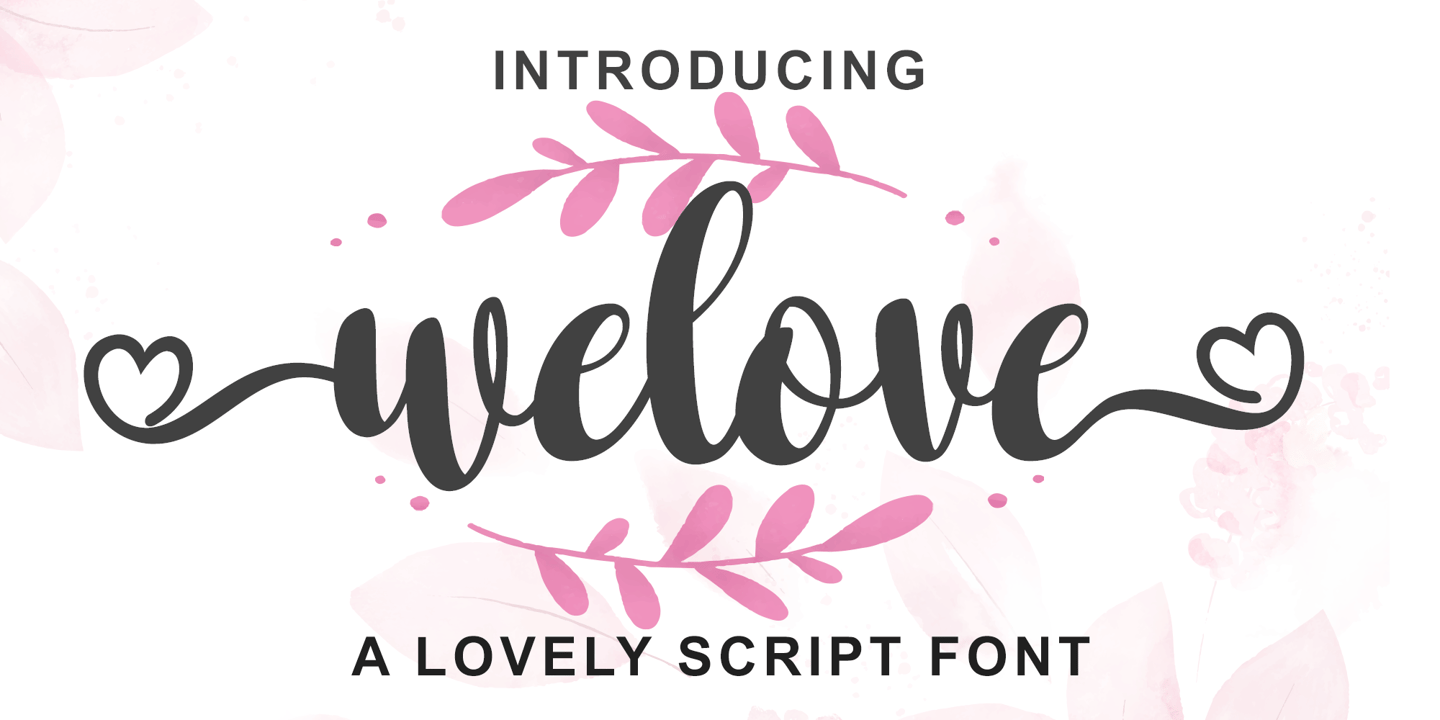 Image of Welove Font