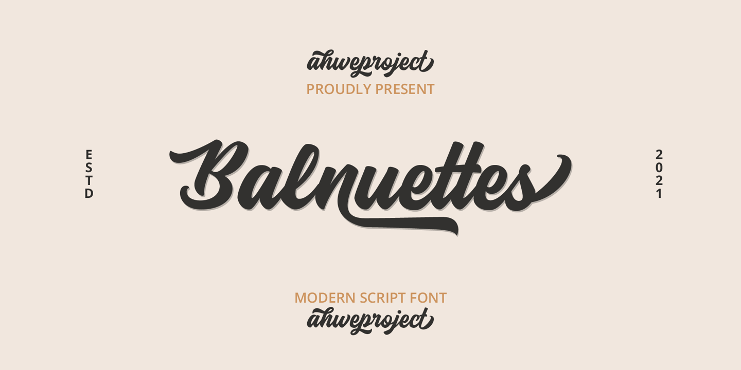 Image of Balnuettes Regular Font