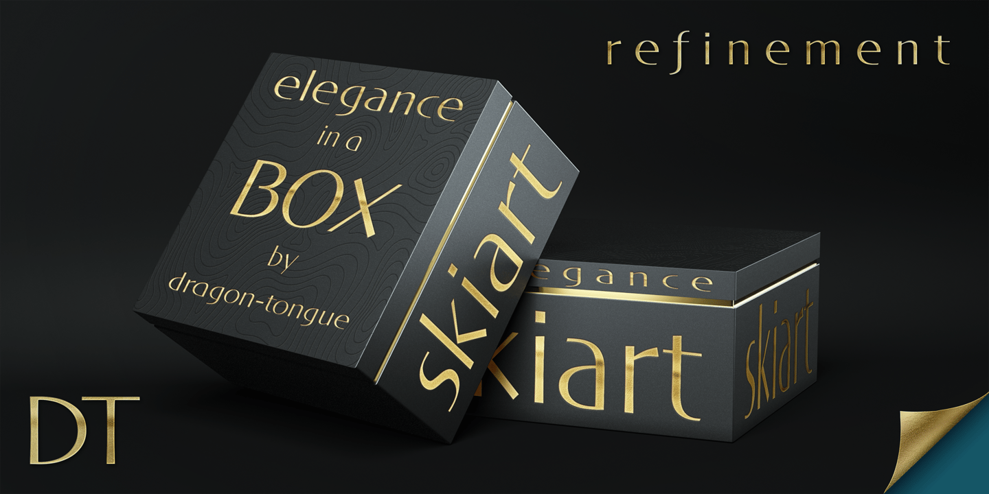 Image of DT Skiart Regular font