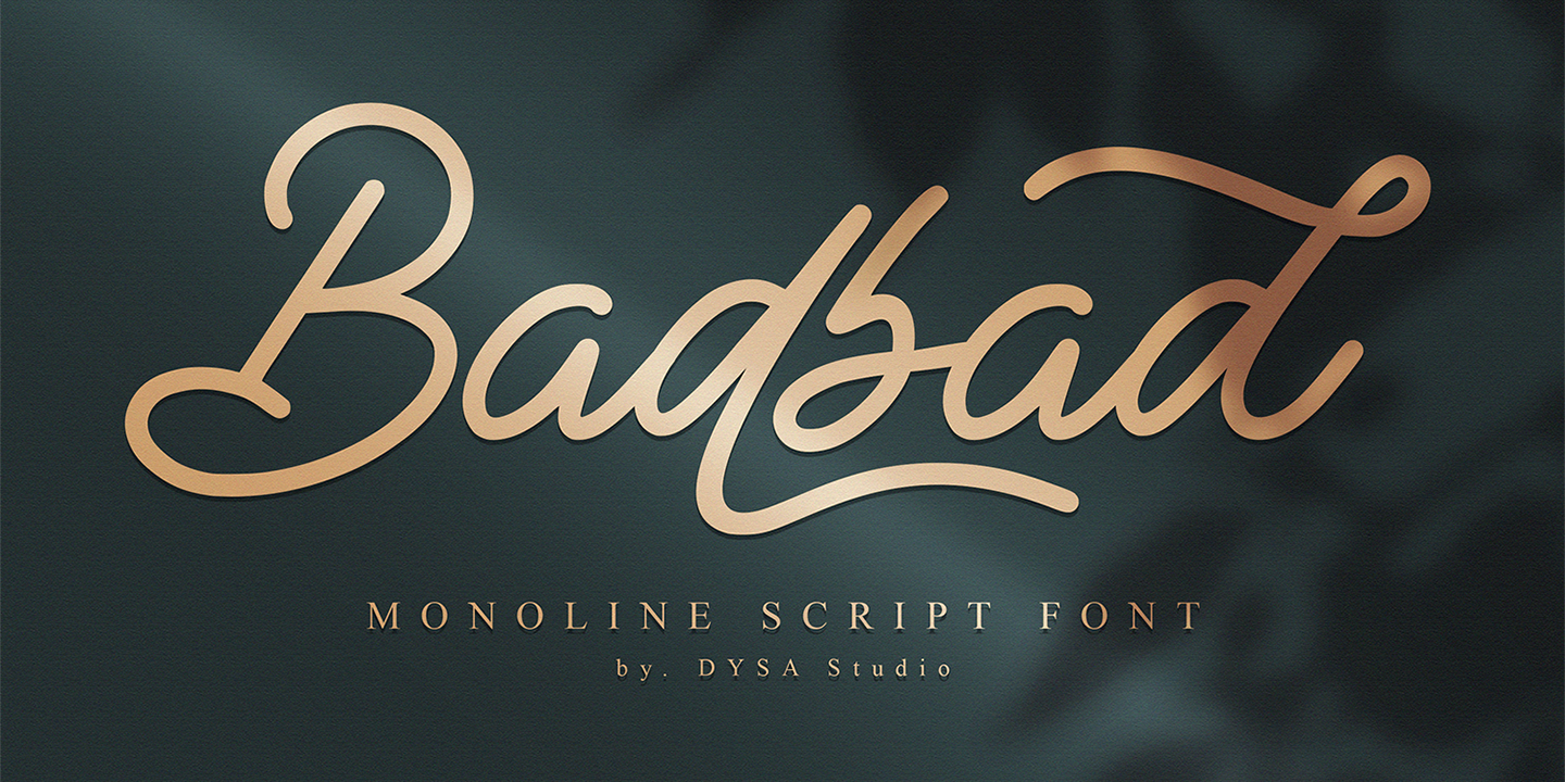 Image of Badbad Script font