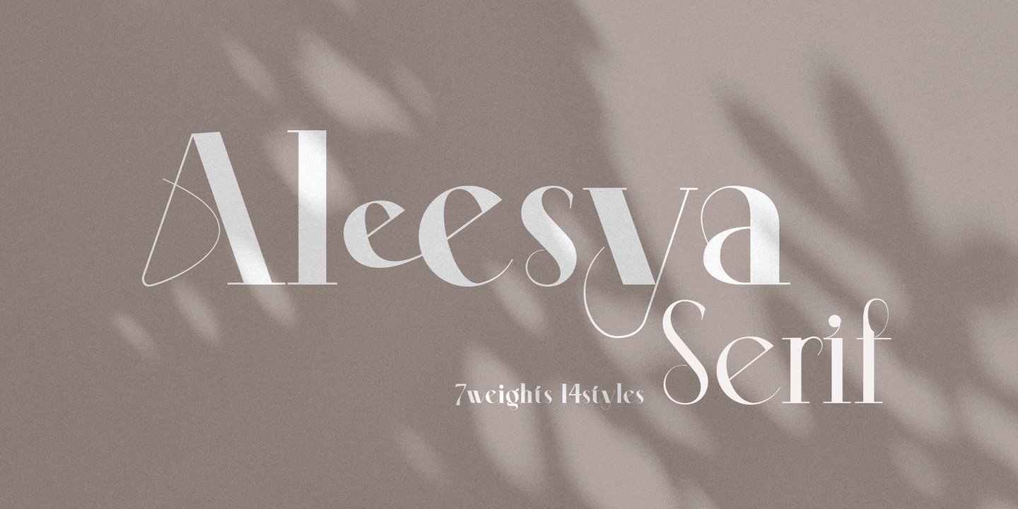 Image of Aleesya Serif Thin Font
