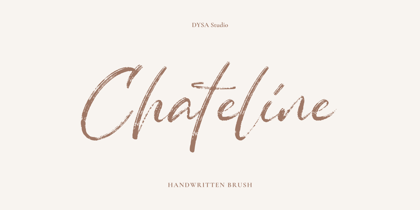 Image of Chateline Regular font