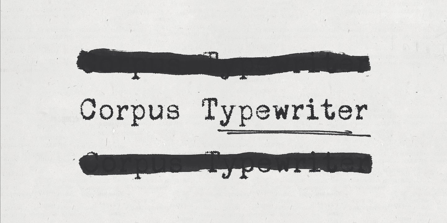 Image of Corpus Typewriter Regular Font