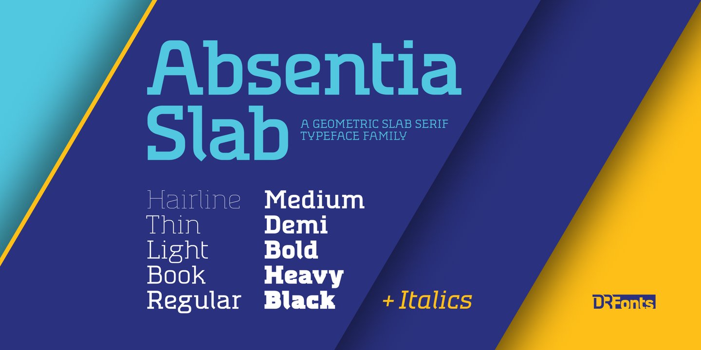 Image of Absentia Slab Black font