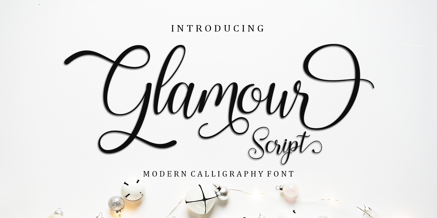 Image of Glamour Script Regular Font