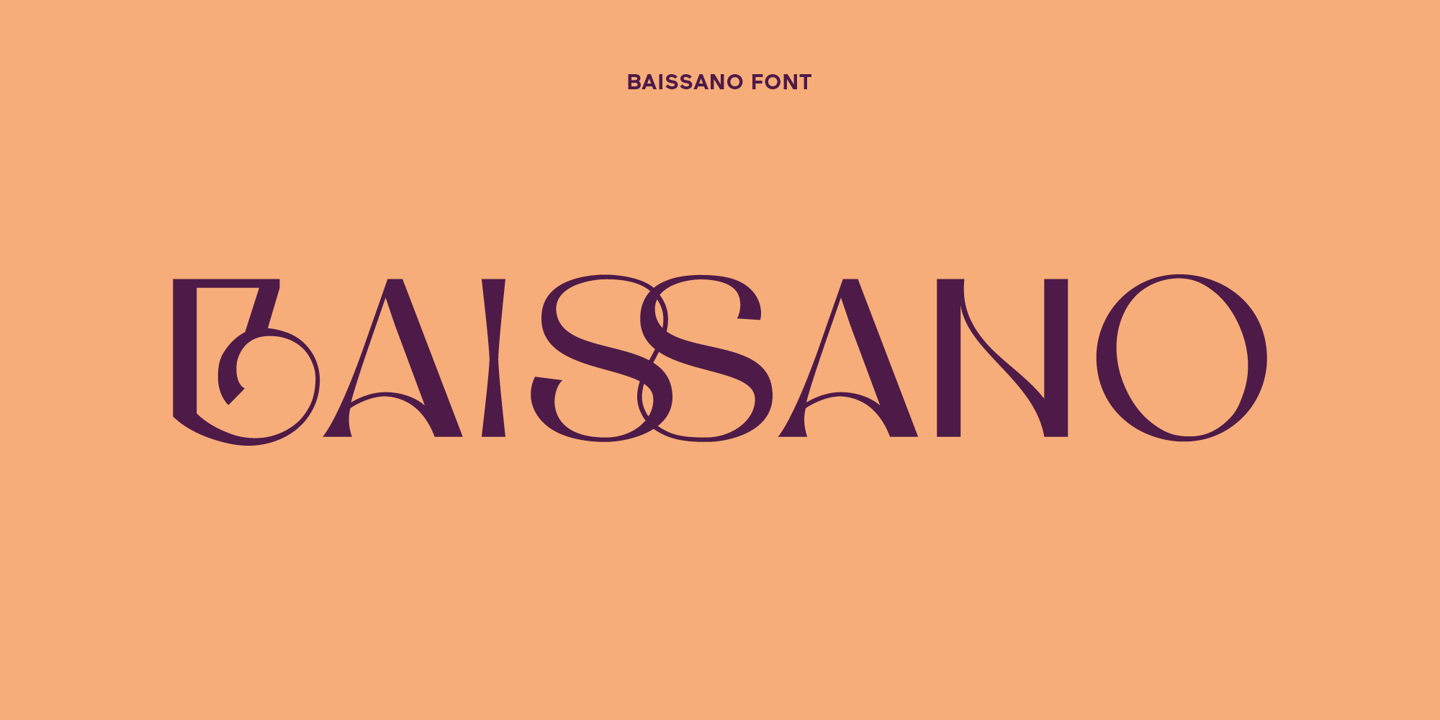 Image of Baissano Display Font