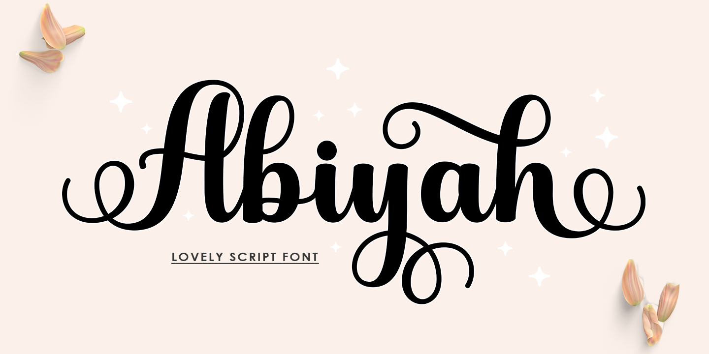 Image of Abiyah Script Font