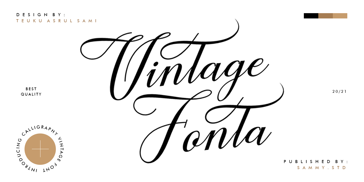 Image of Vintage Fonta Regular Font