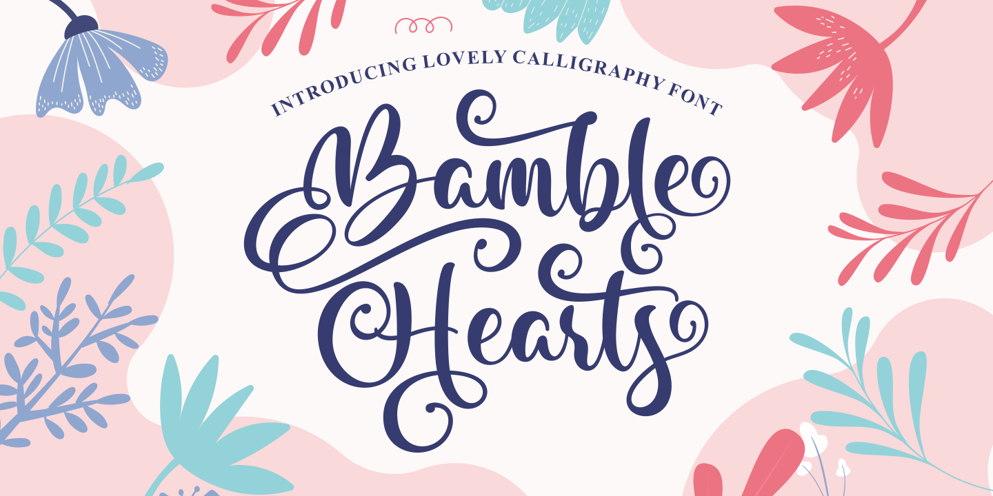 Image of Bamble Hearts Font