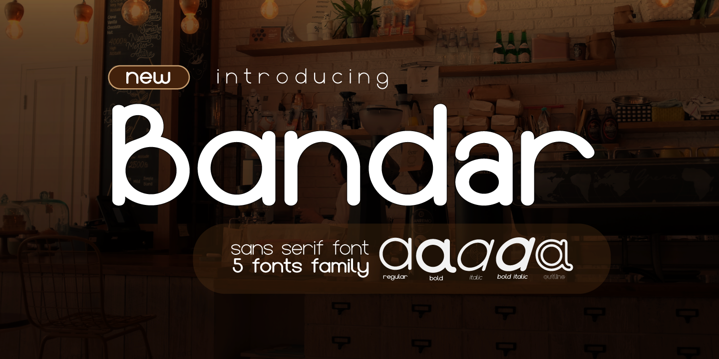 Image of Bandar Regular Font