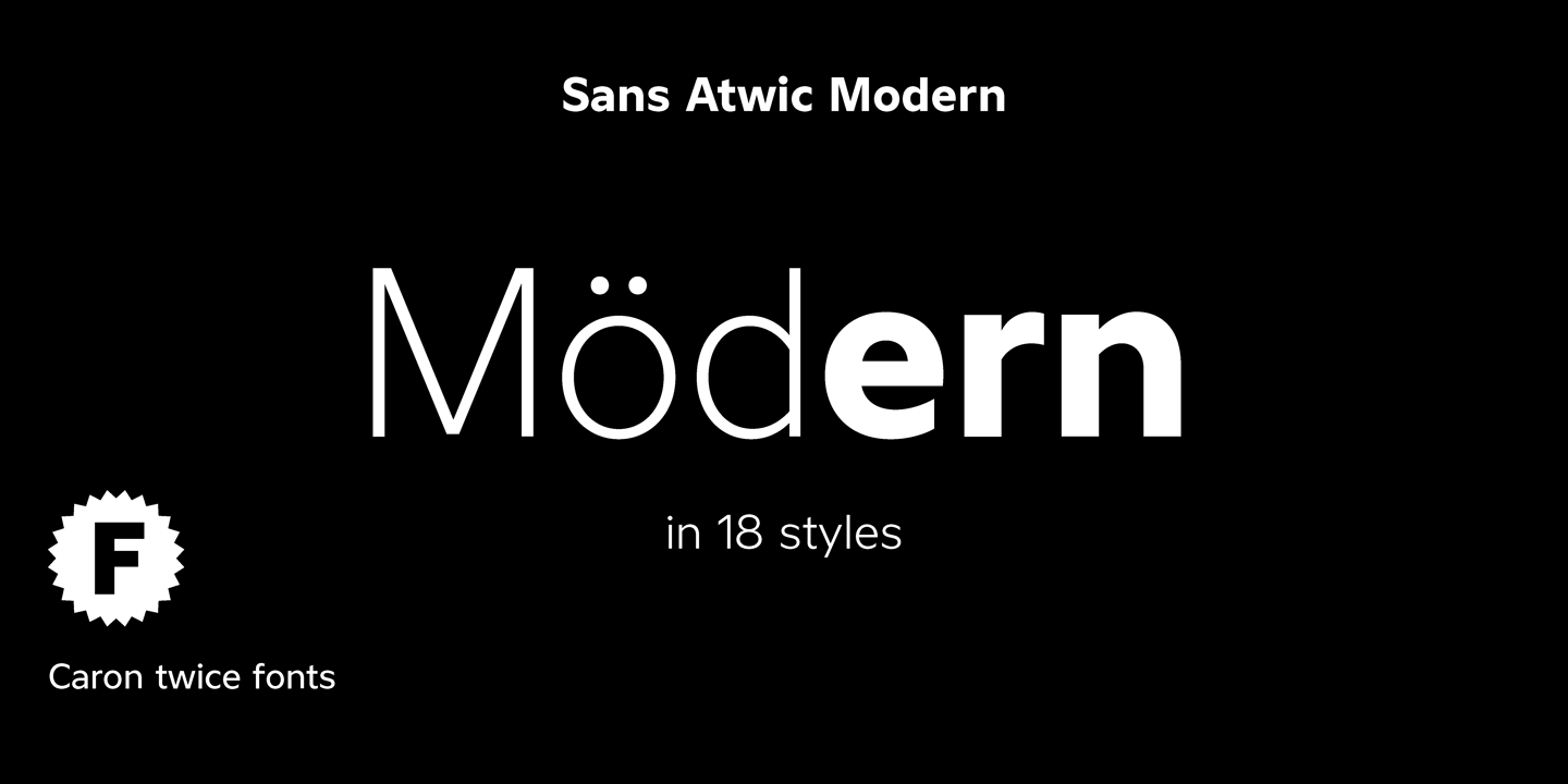Image of Sans Atwic Modern Lig Font