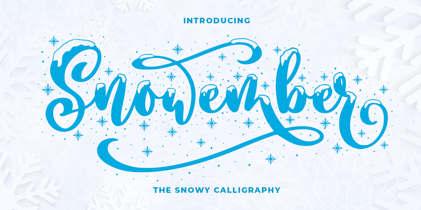 Image of Snowember Calligraphy Font