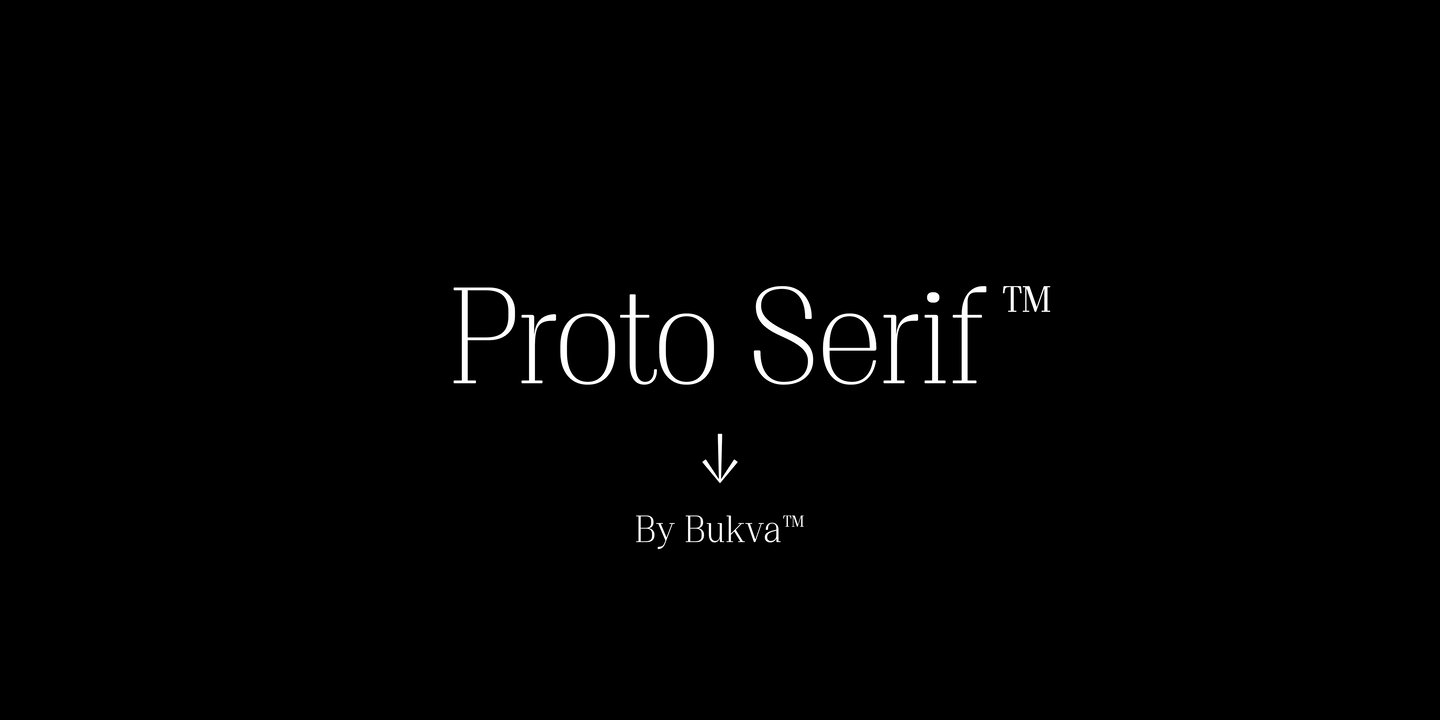 Image of Proto Serif Bold Font
