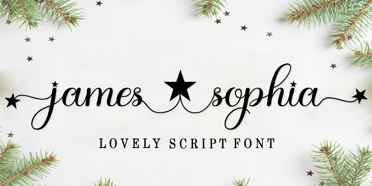 Image of James Sophia Regular Font