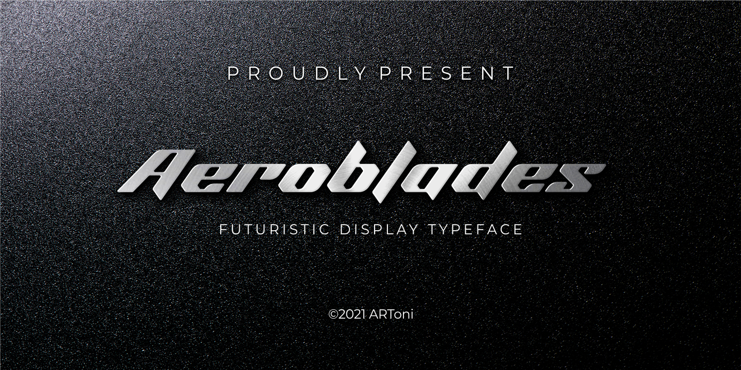Image of Aeroblades Font