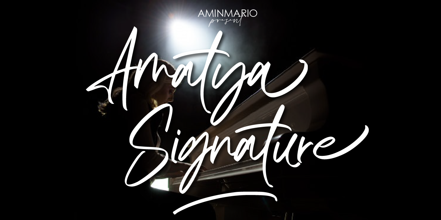 Image of Amatya Signature Regular Font