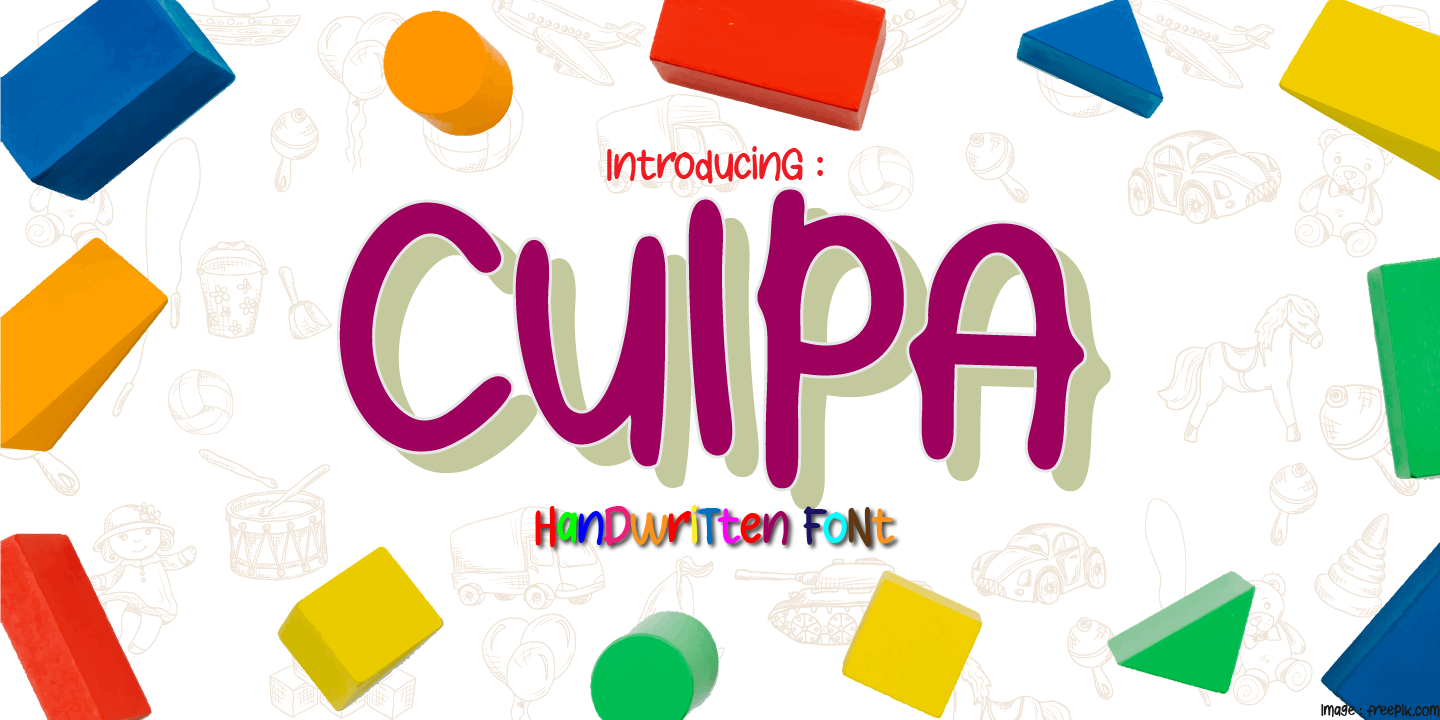 Image of Culpa Regular Font