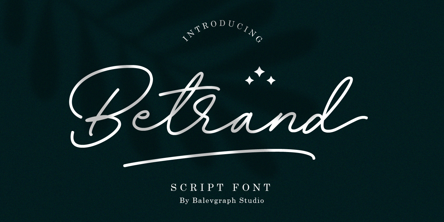 Image of Betrand Regular Font