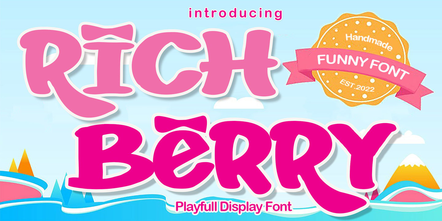 Image of Rich Berry Font
