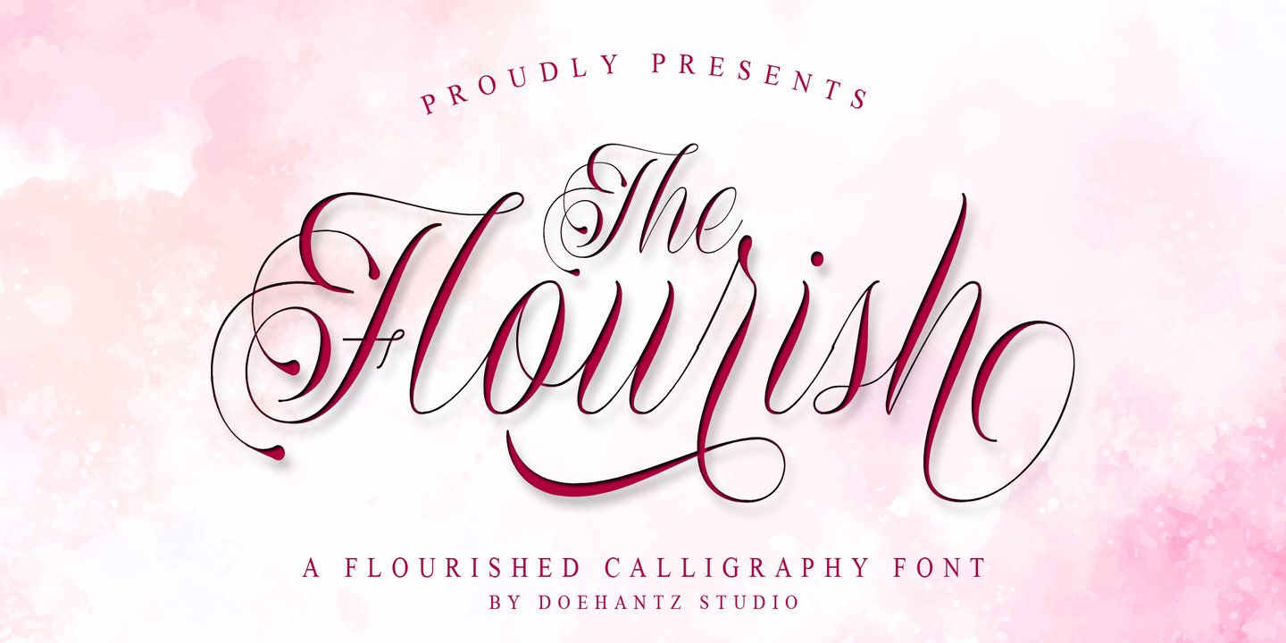 Image of The Flourish Regular font