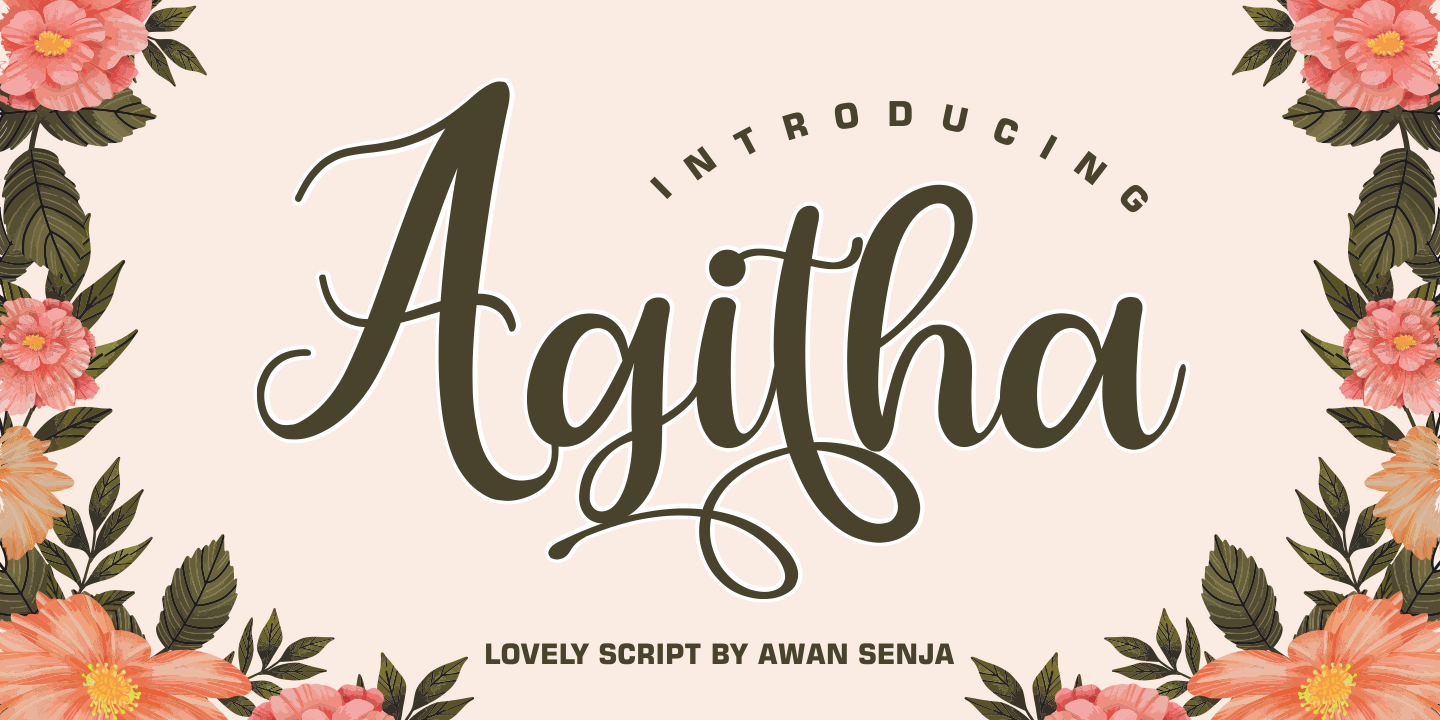 Image of Agitha Regular Font