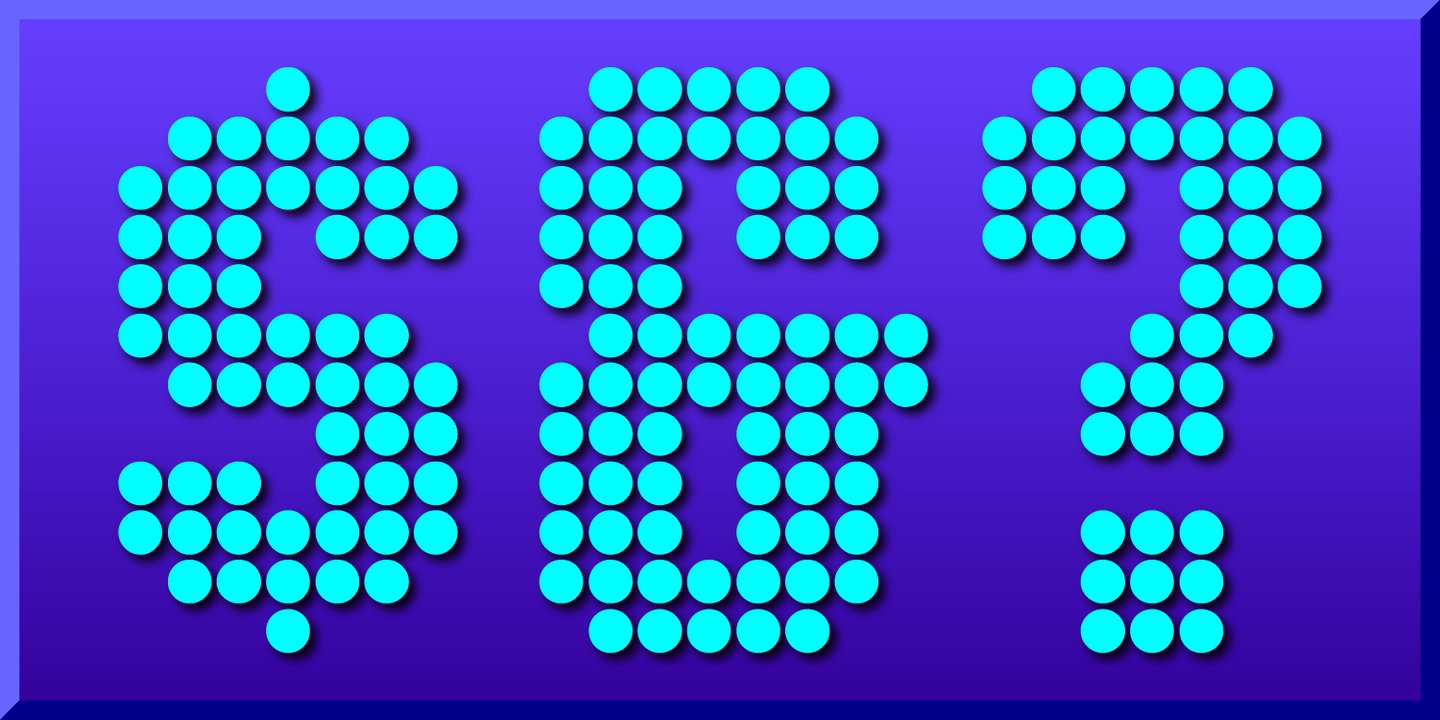 Display Dots Three Sans