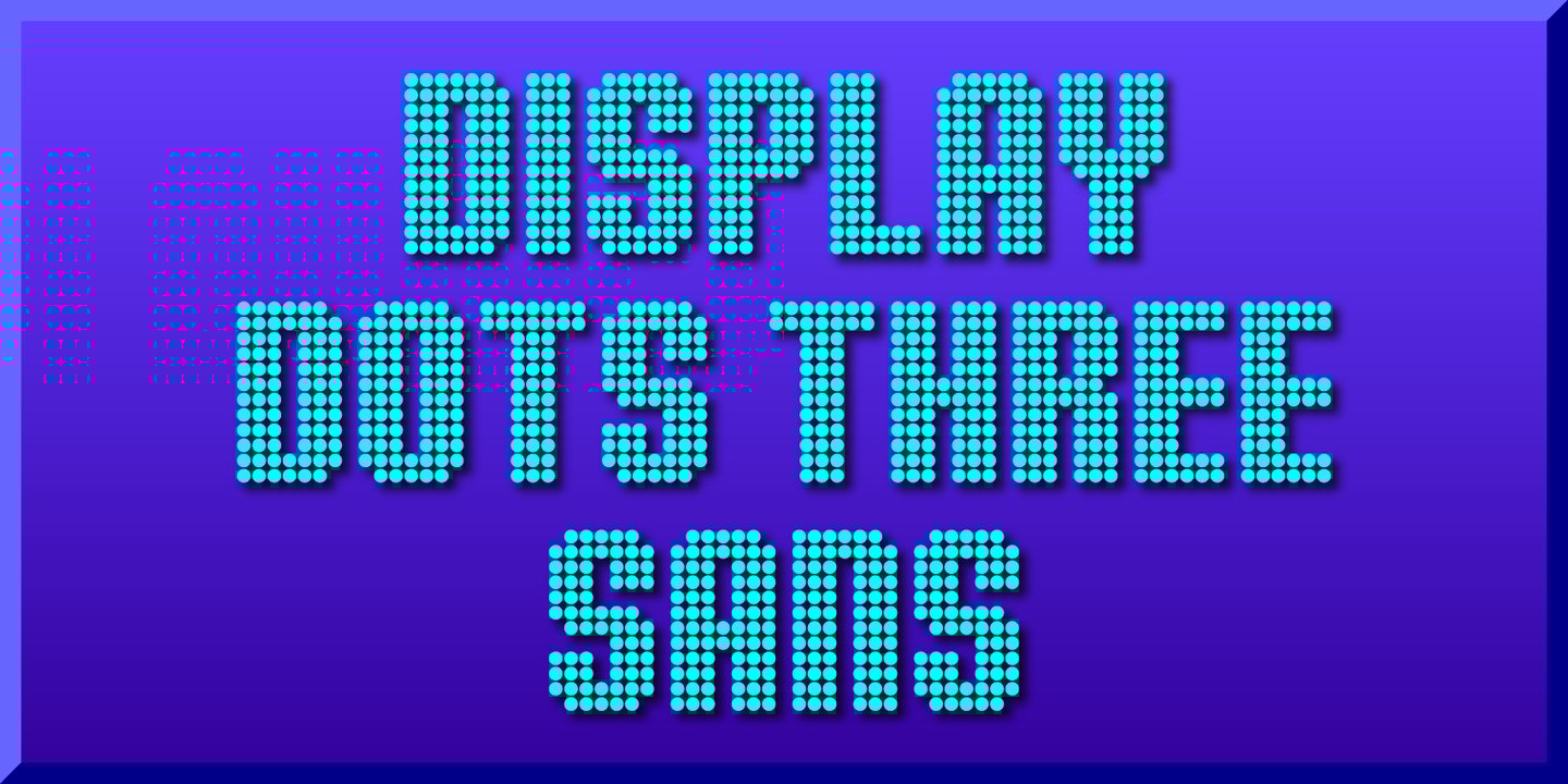 Display Dots Three Sans