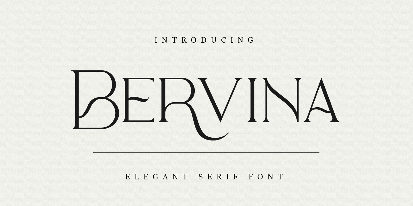 Image of Bervina Italic Font