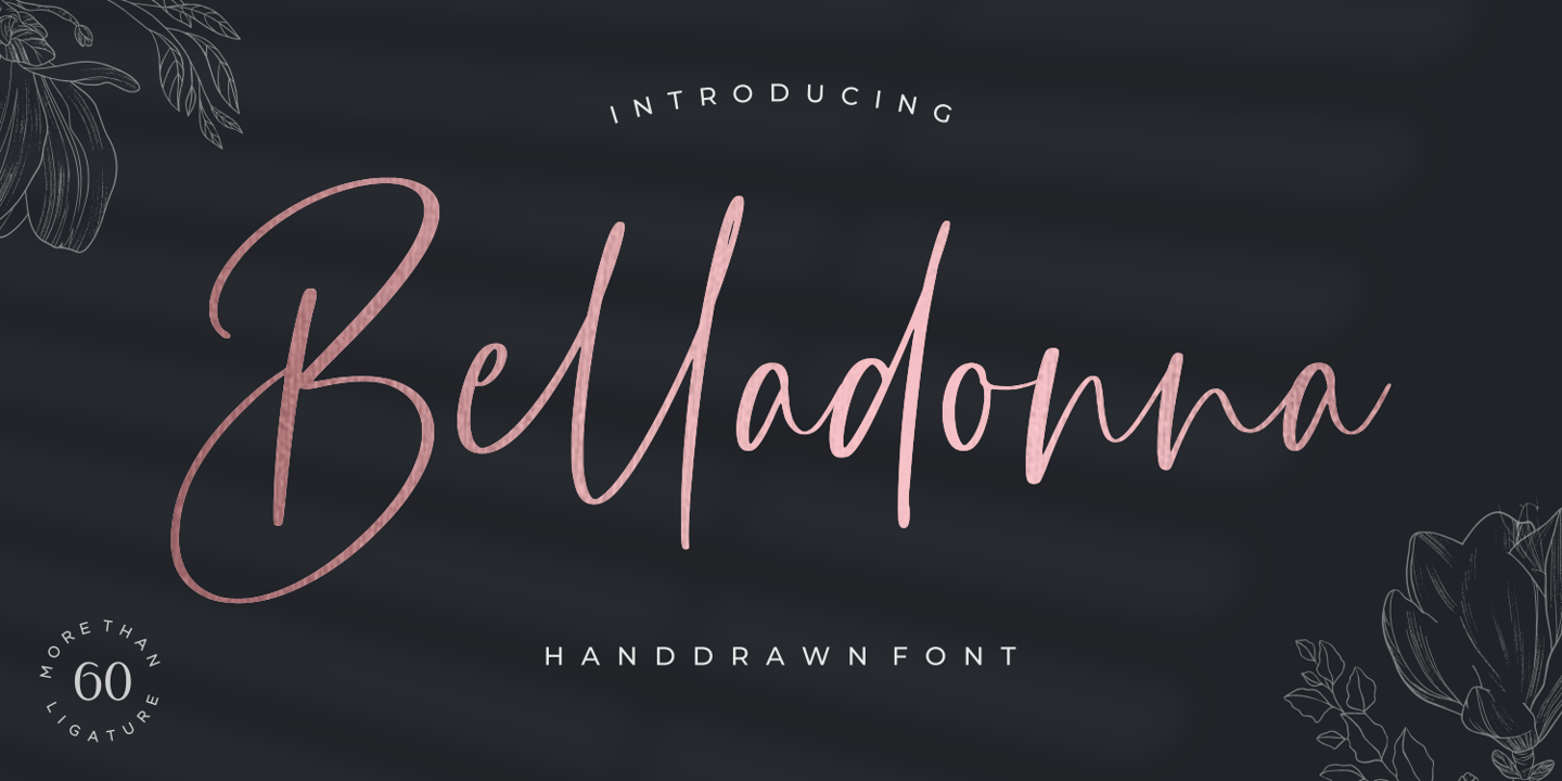 Image of Belladonna Regular Font