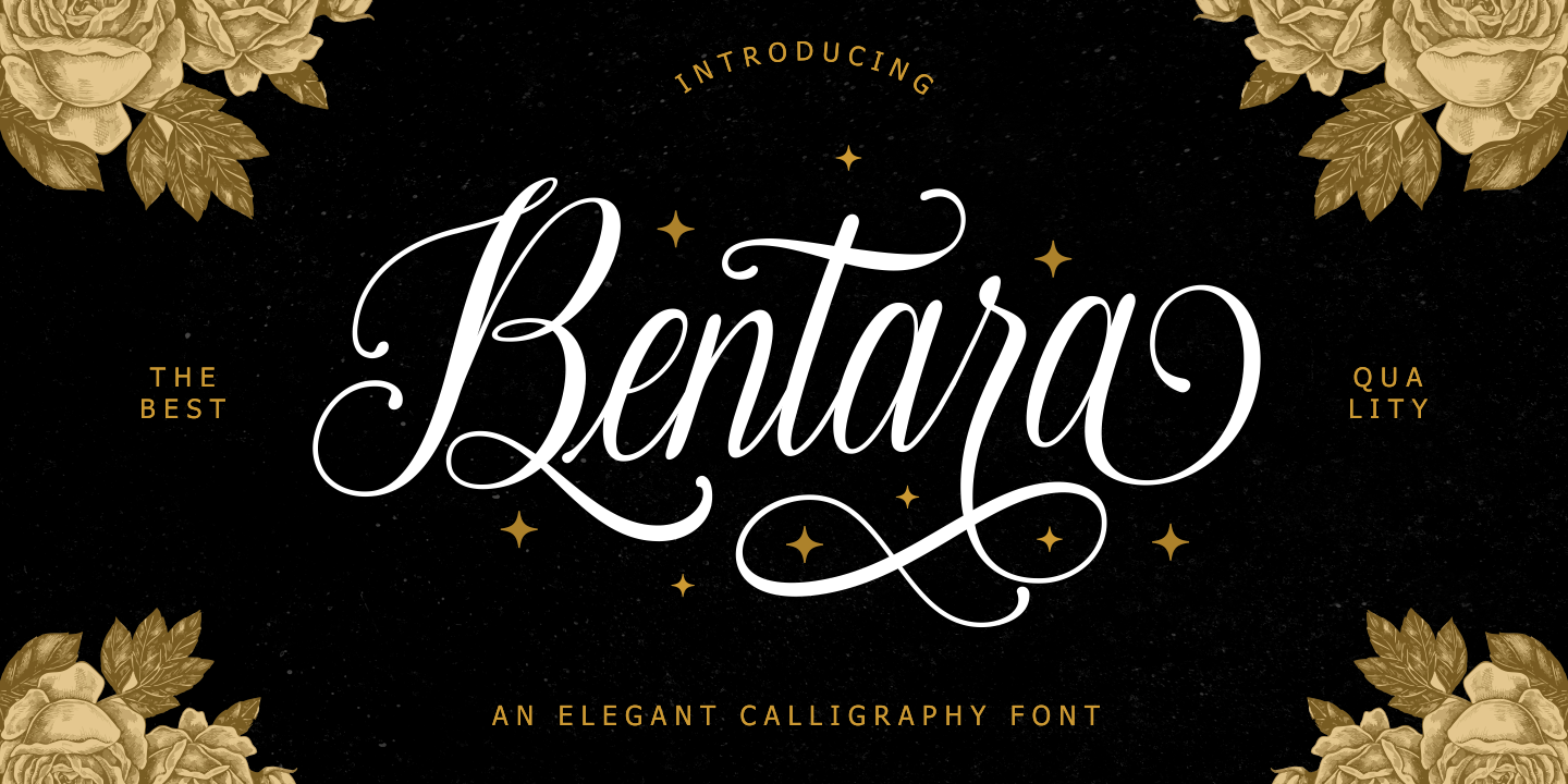 Image of Bentara Script Calligraphy Font