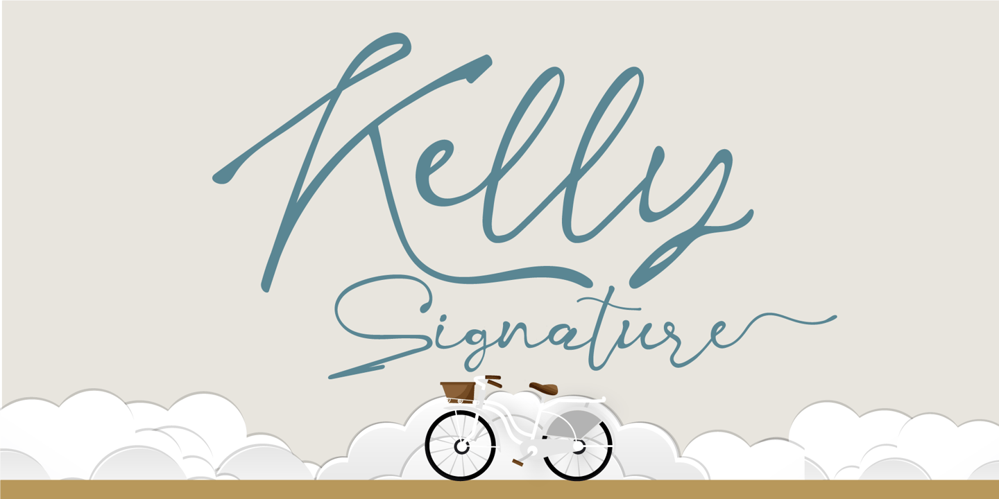 Image of Kelly Signature Font