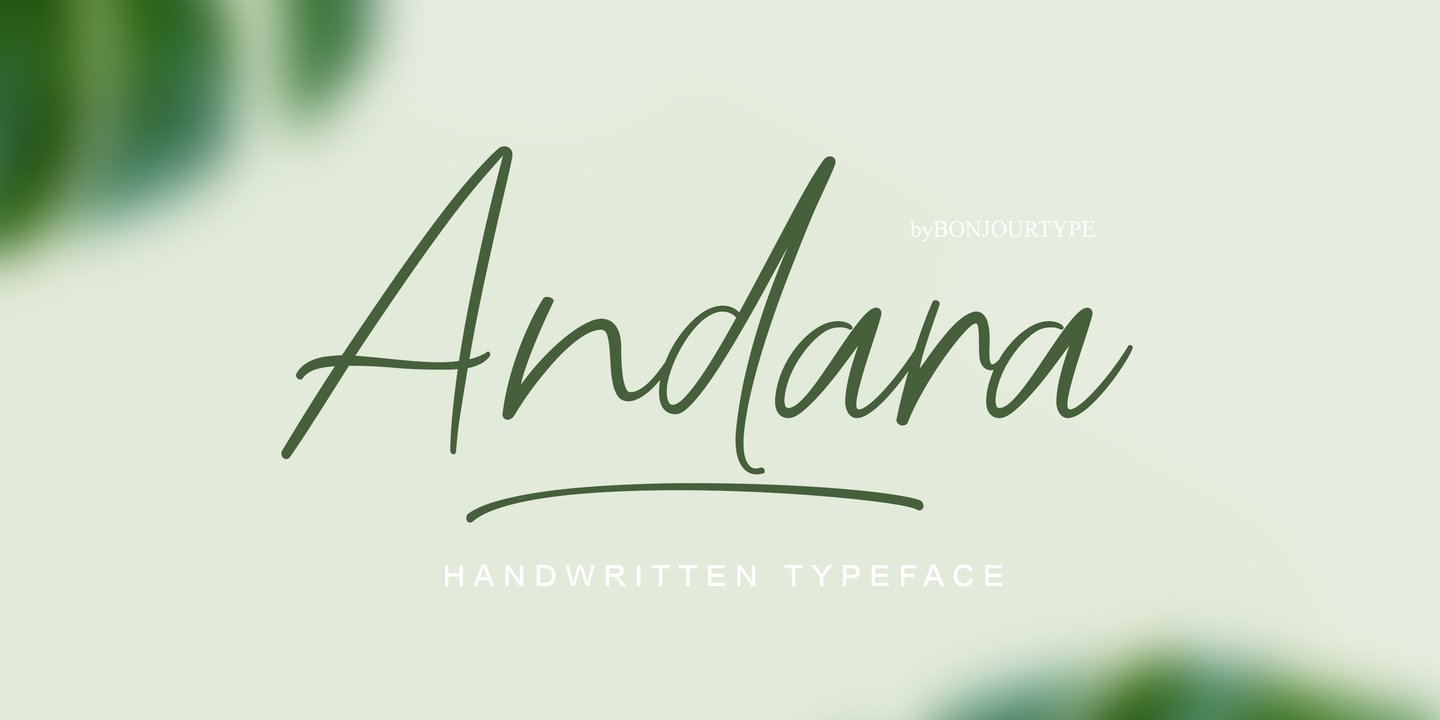 Image of Andara Regular Font