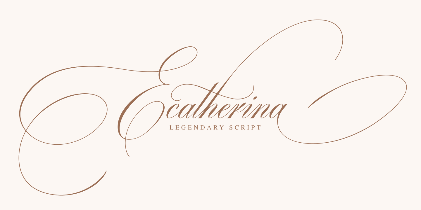 Image of Ecatherina Bold ex2 Font