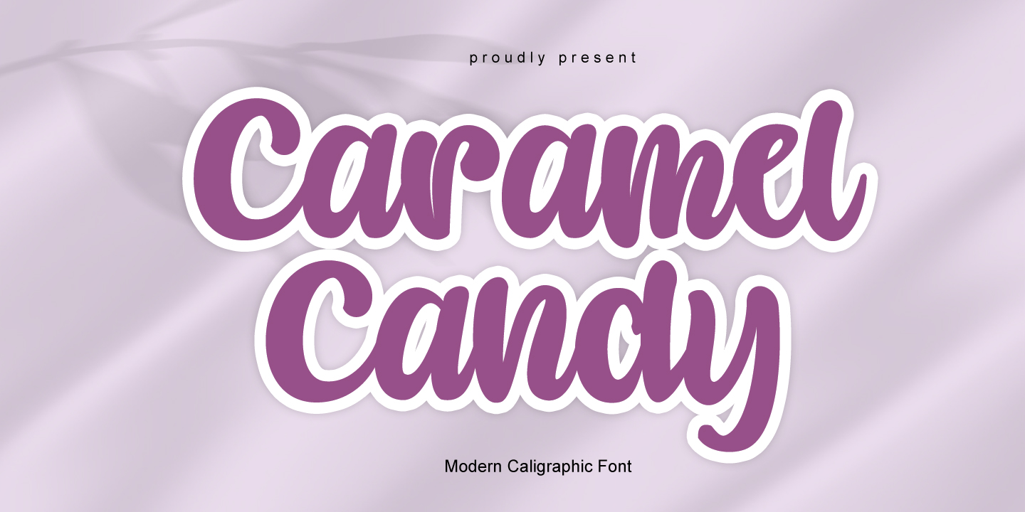 Image of Caramel Candy Regular font