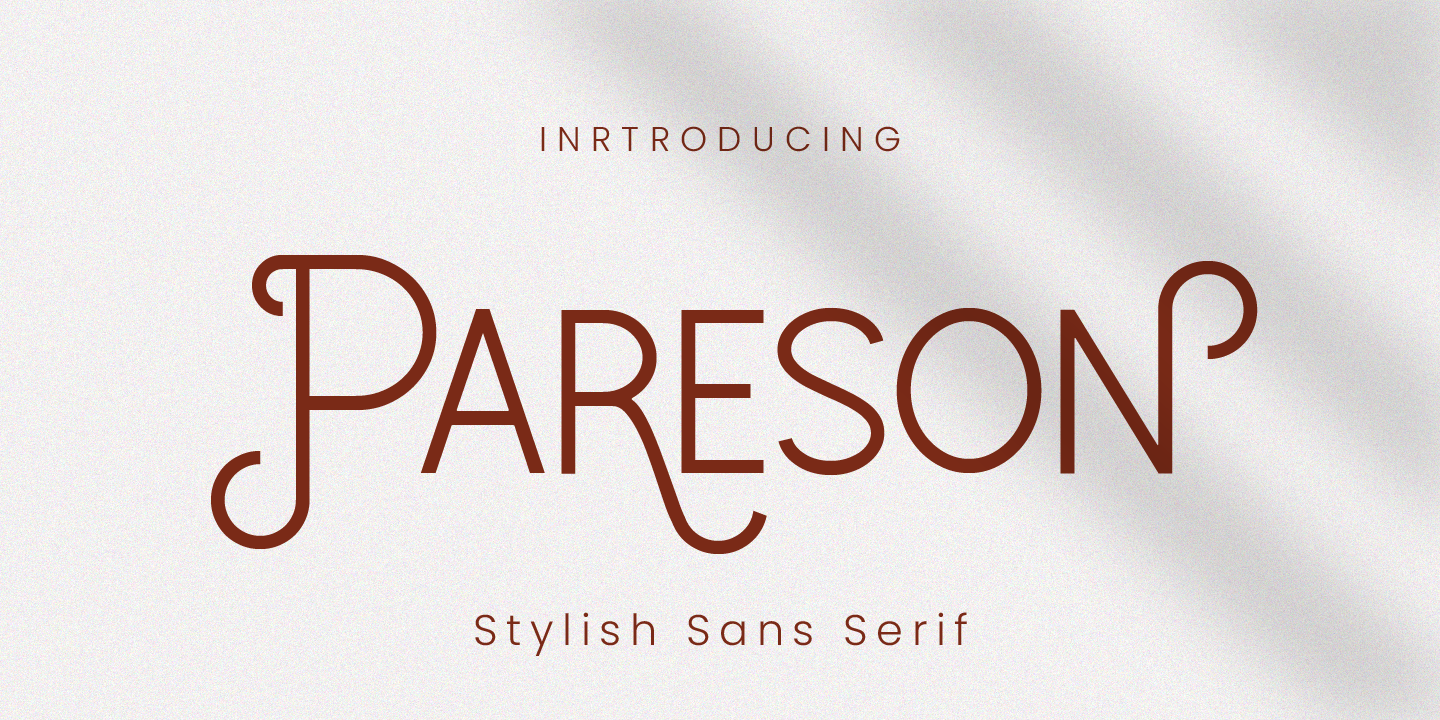 Image of Pareson Regular Font