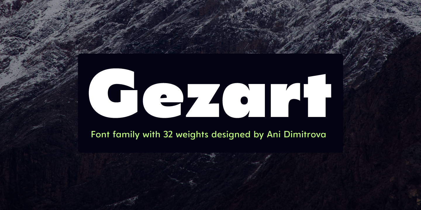 Image of Gezart Hair Font