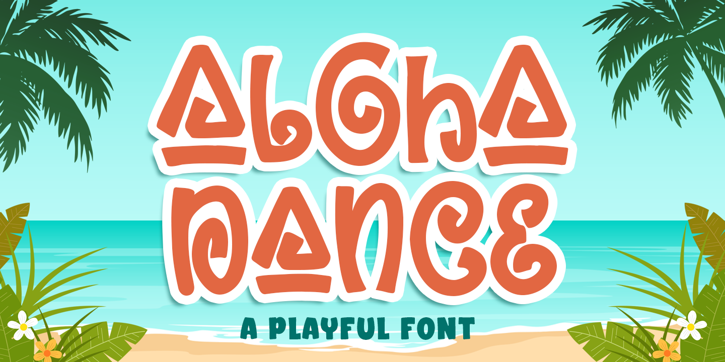 Image of Aloha Dance Regular Font