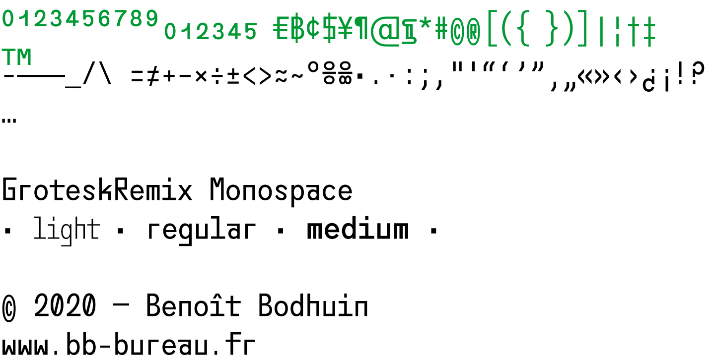 Grotesk Remix Monospace