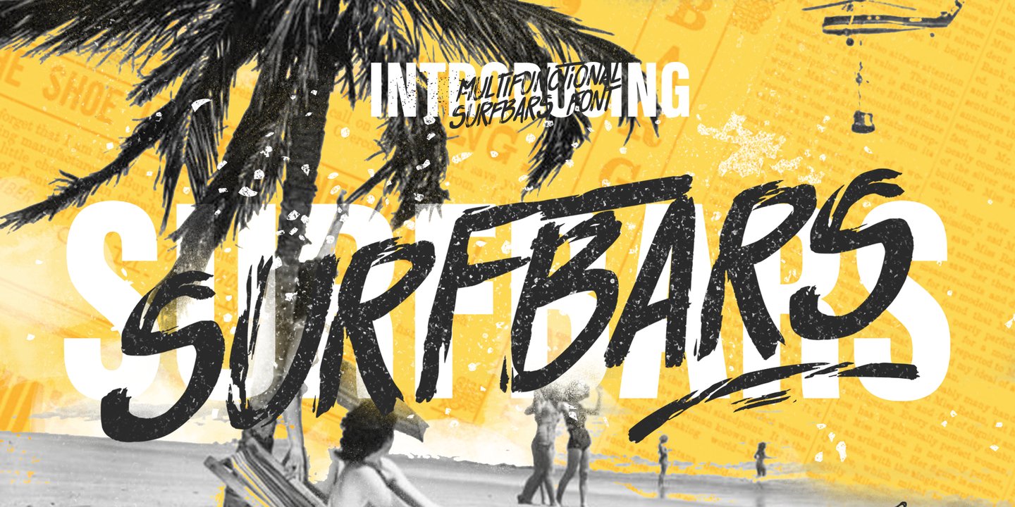 Image of Surfbars Regular font