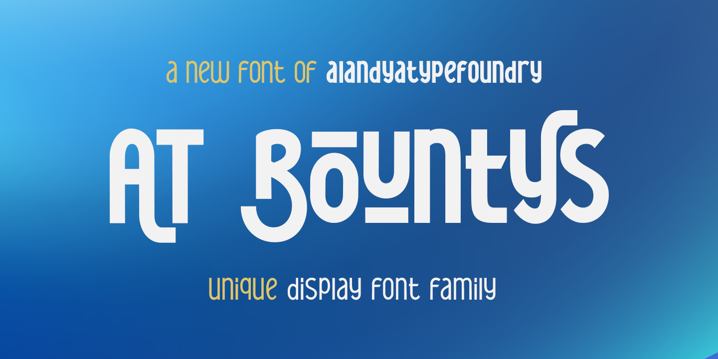 Image of AT Bountys Medium Font