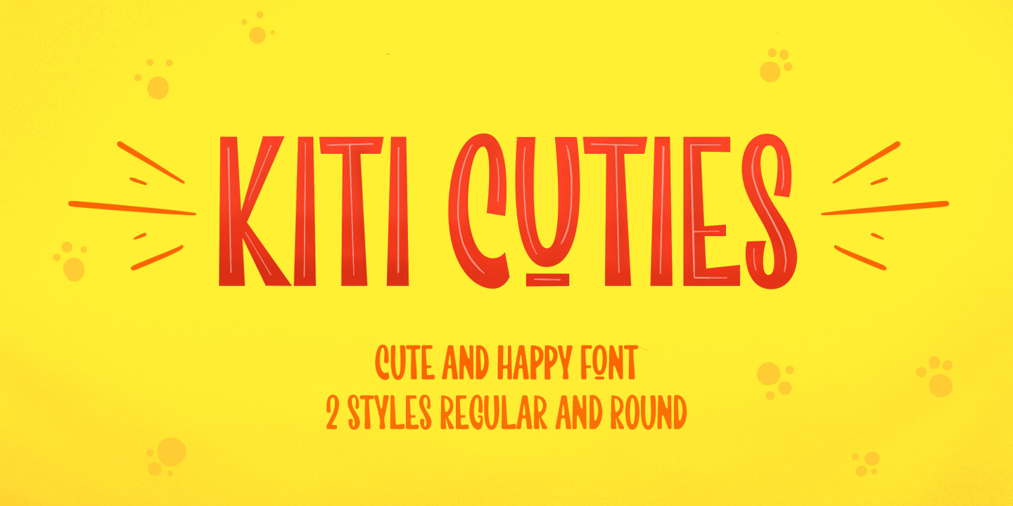 Image of Kiti Cuties Round font